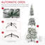 Arbre de Noël artificiel pin enneigé 7,5 pi avec des branches réalistes et 668 pointes