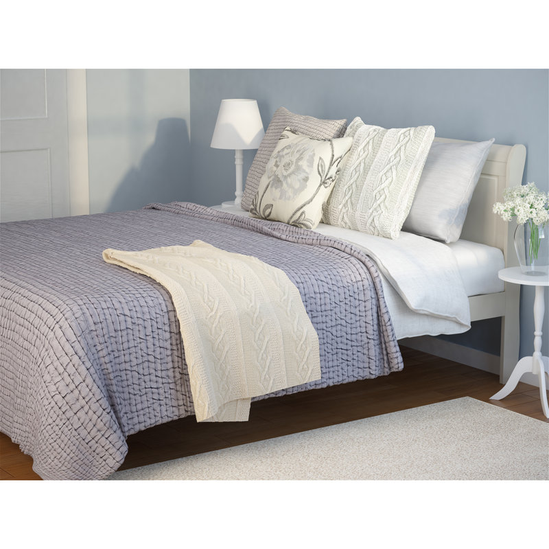 Baltasar Square Cushion Cover, Cream, Pillow Cover Only - No Insert