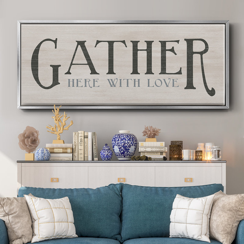 Gather With Love- Framed Canvas