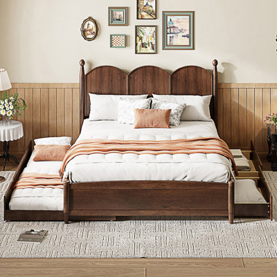 Lit plateforme tapissier Modern
