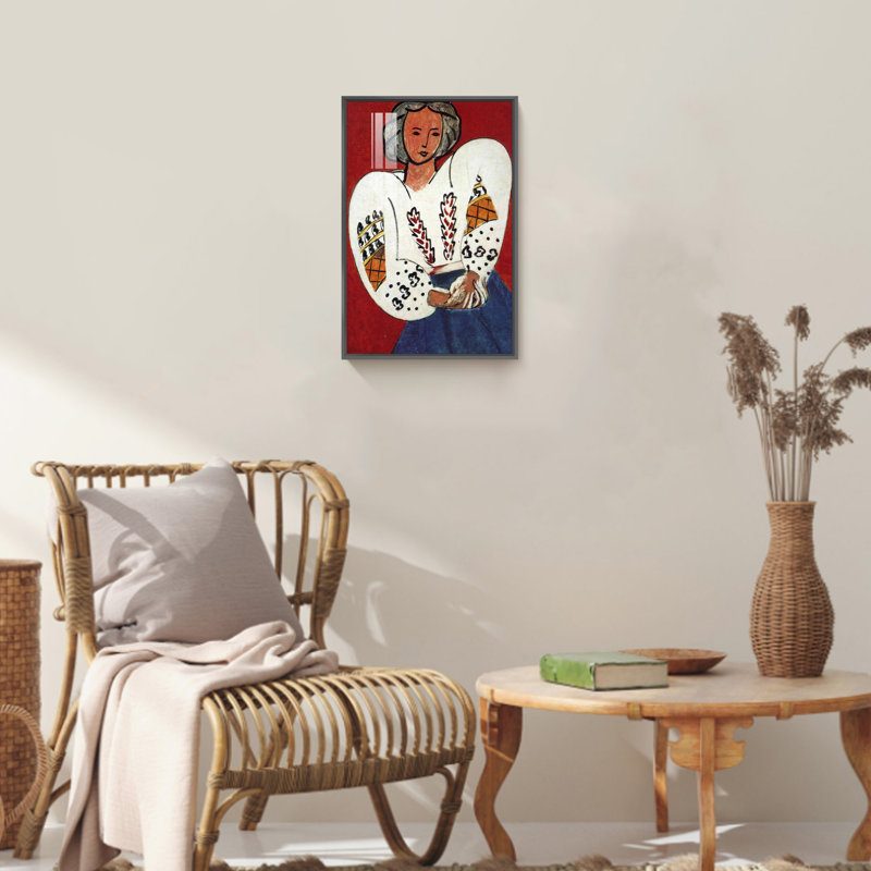 «Henri Matisse», reproduction d'art sur toile encadrée, Noir, noir, noir, noir, H 16 po x l 12 po x P 1 po