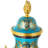 Elegant and Decorative 28 Inch Louis XV Jar with Porcelain & Bronze Cherub Handles for Home Decor
