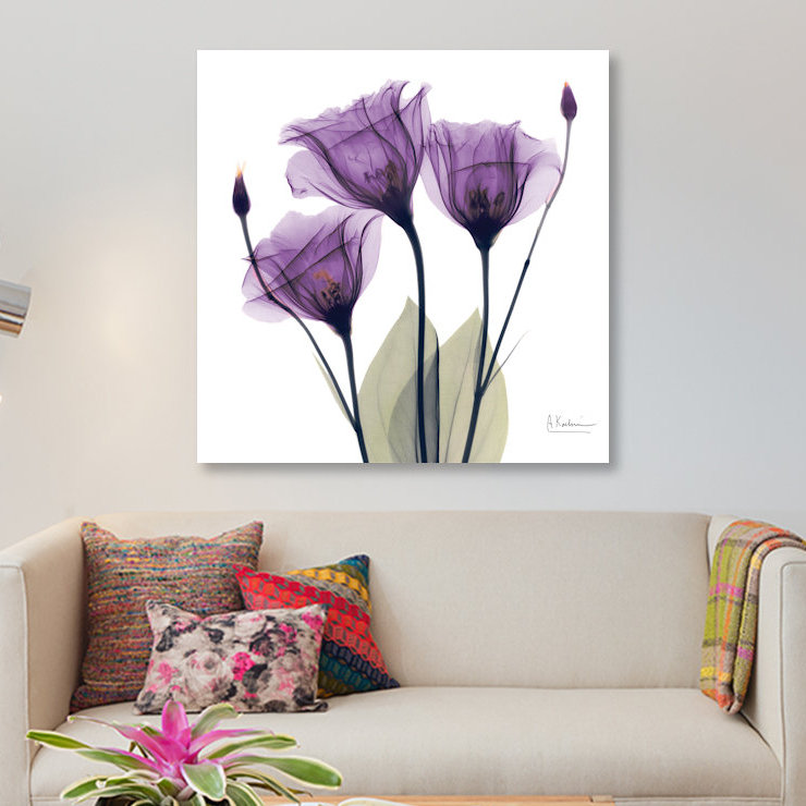 «Gentian Hope», impression sur toile, H 37 po x l 37 po x P 1,5 po, Pas de tapis, Toile tendue