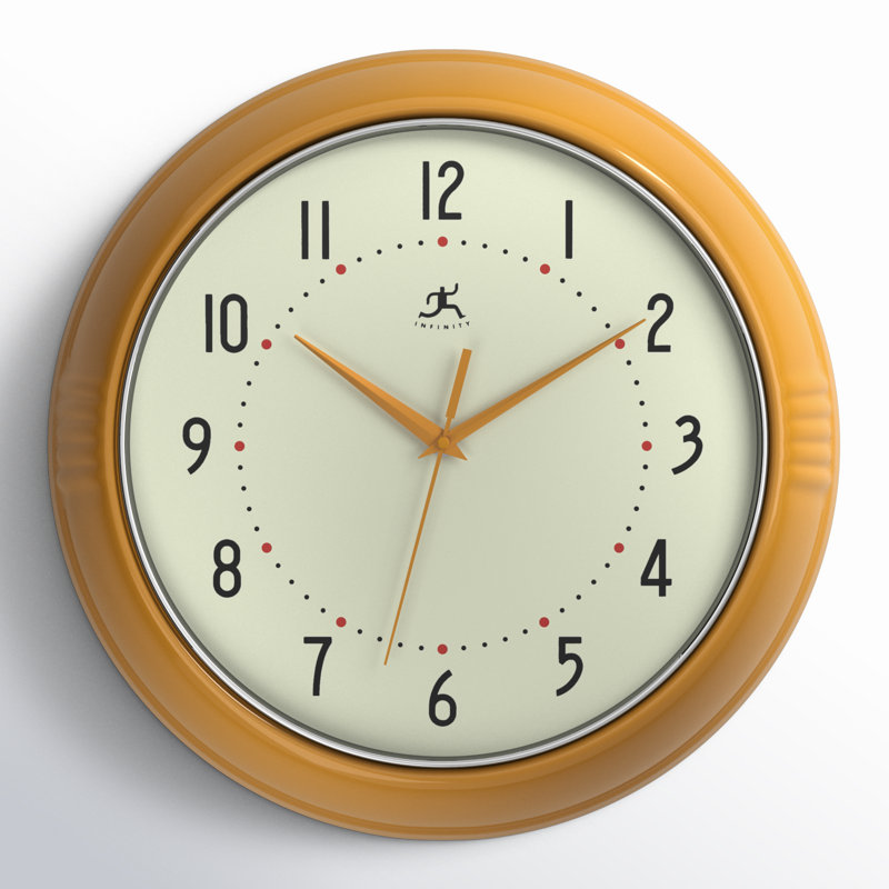 Desdra Metal Wall Clock, Large, Saffron