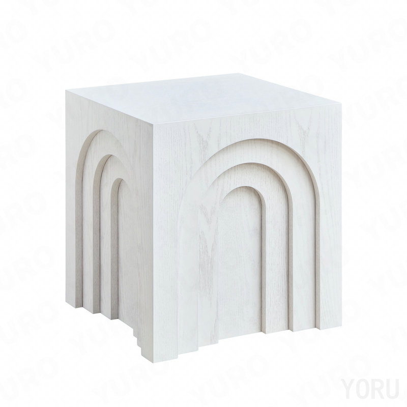 15.74" Square Side/Accent/Bedside Table - Small - White