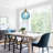 Joulane 1 - Light 8" Wide Modern Rustic Globe Single Pendant Lights With Light Blue Glass Shade, Farmhouse kitchen lighting fixture with E26 Socket for Dining Living Room, Bedroom Foyer-212061471
