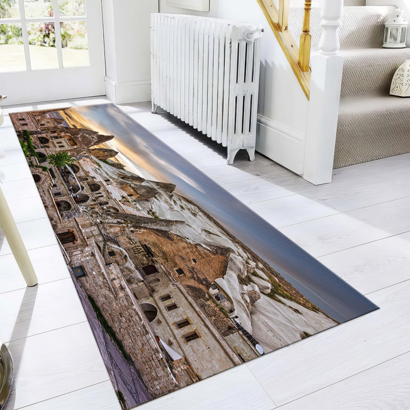 Beautifully Crafted Floral Theme Soft Pile Printed Rug Enhances the Aesthetic Appeal of Your Living Space, Runner 3'3" x 9'2"