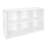 6 Cube Storage Shelf Organizer Bookshelf With Back Panel, Easy Assembly, Wood, White Finish