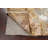 One-of-a-Kind 4'1" x 6'7" New Age Rectangle Silk and Wool Area Rug in Brown and Gold