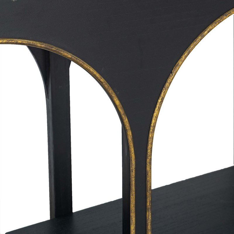 Elegant Modern Console Table with Gold Accents