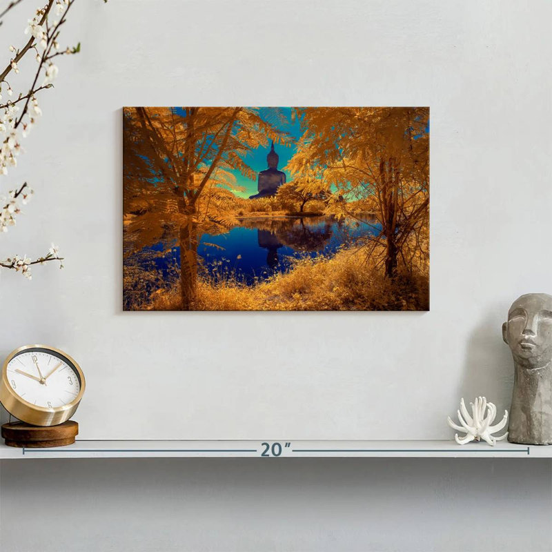 Adella Buddha Statue Reflection, 8" H x 12" W