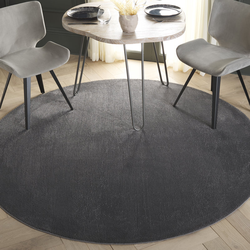 Revive Performance Solid Color Rug, Round 6'7"