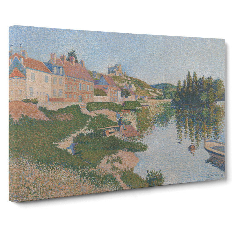 Les Andelys by Paul Signac - Wrapped Canvas Painting, 40cm H x 60cm W x 3cm D