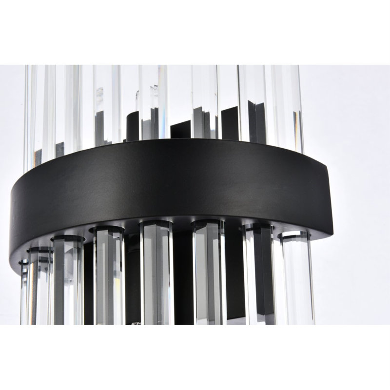 Dalton Flush Mounted Sconce, Black