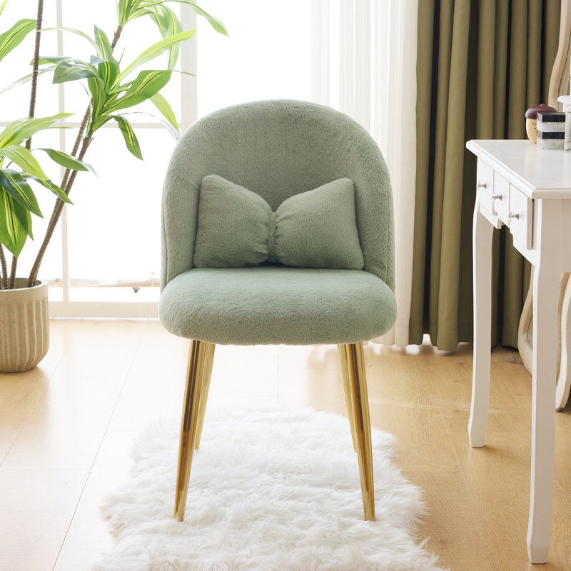 Fauteuil de maquillage l 21,26 po Winao, Vert