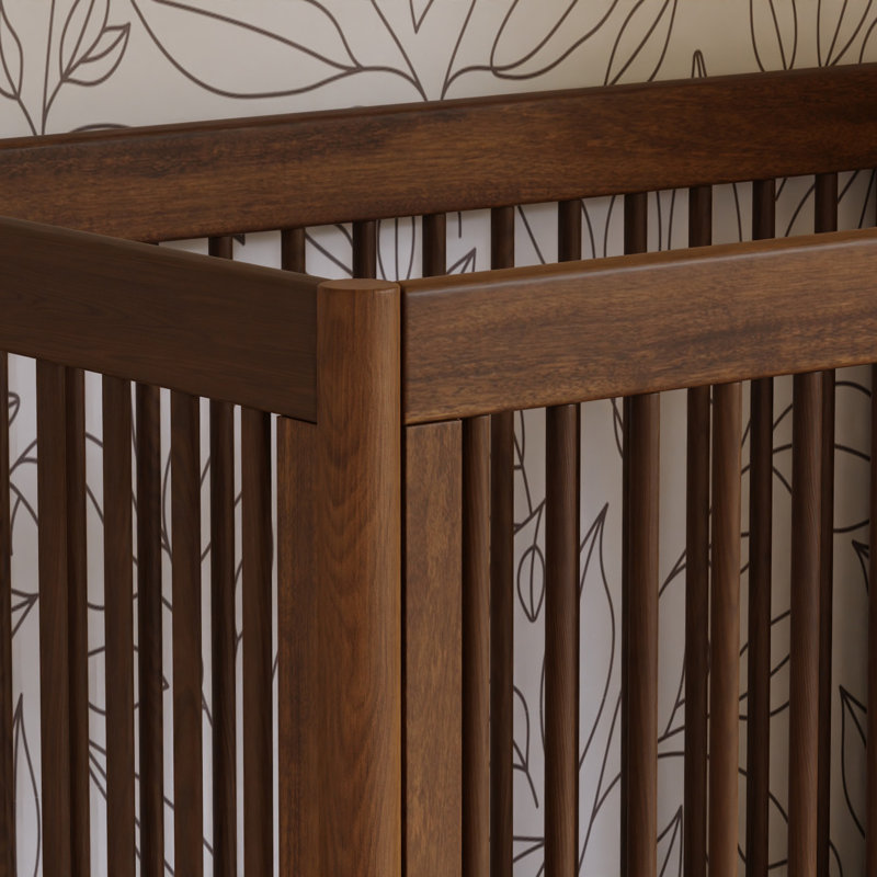 Gelato Convertible Standard Nursery Furniture Set, Walnut