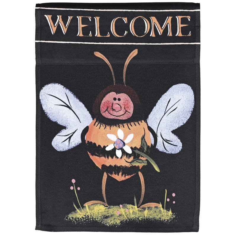 Drapeau de jardin abeille 13 x 18
