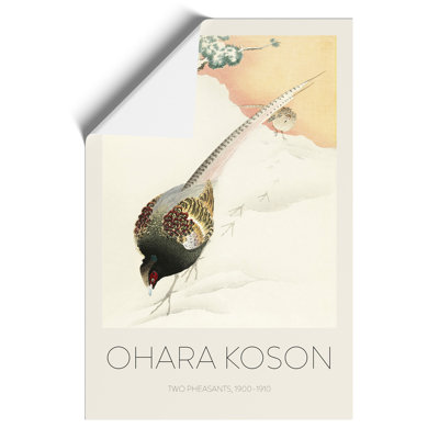 Pheasant Couple Print by Ohara Koson - Frameless Print