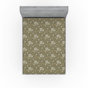 Vert, brun, ardoise / floral
