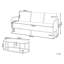 MONTEFALCO 3 - Person Garden Lounge Set with Cushions