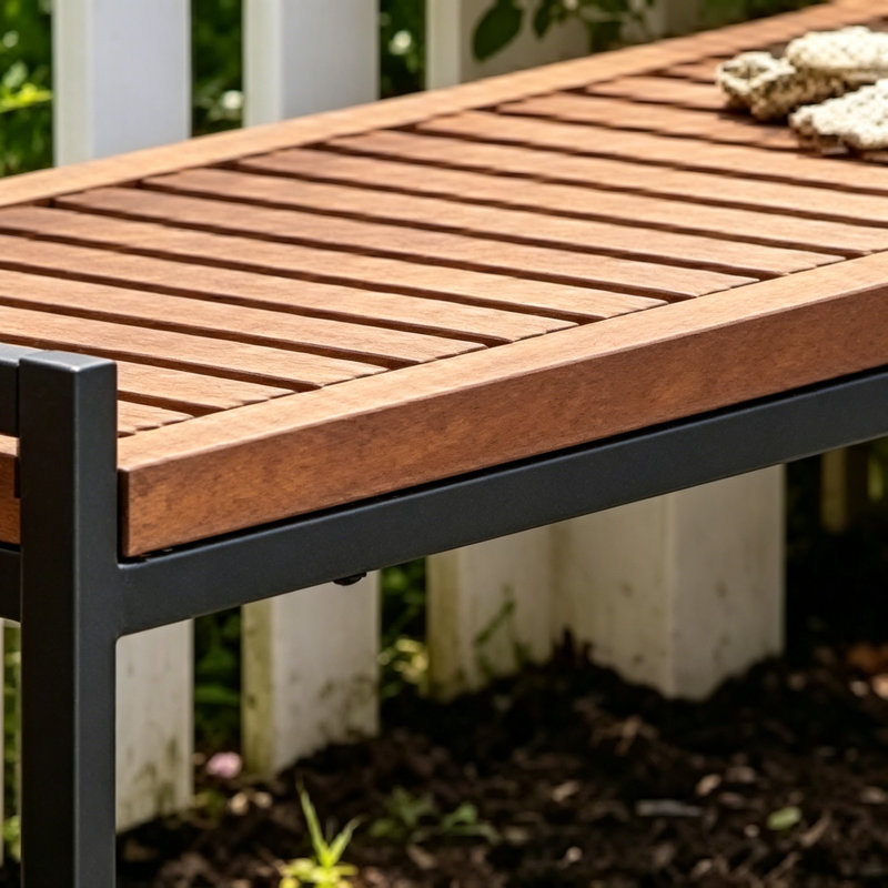 BANC HOPKINS INDUSTRIAL BOIS ET MÉTAL, Teck