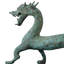 Lily's Living 21 In Long Vintage Green Bronze Han Dragon Statue, Home Accents
