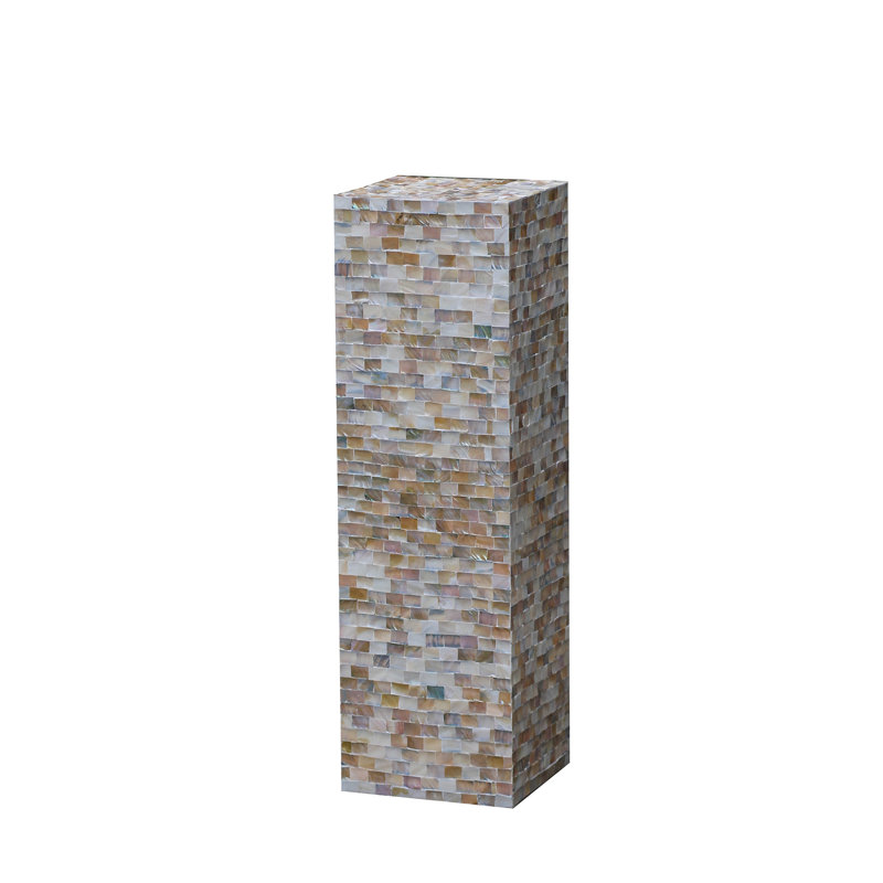 SQUARE SHELL CRAFT PEDESTAL