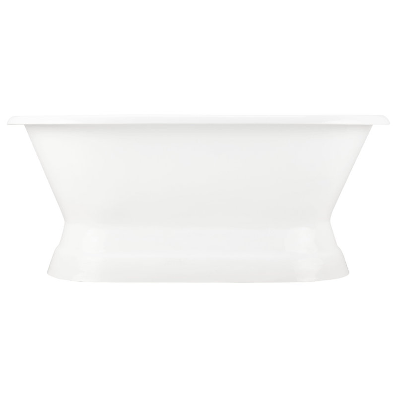 Henley 66" Cast Iron Double-Ended Pedestal Tub with 7" Rim Holes