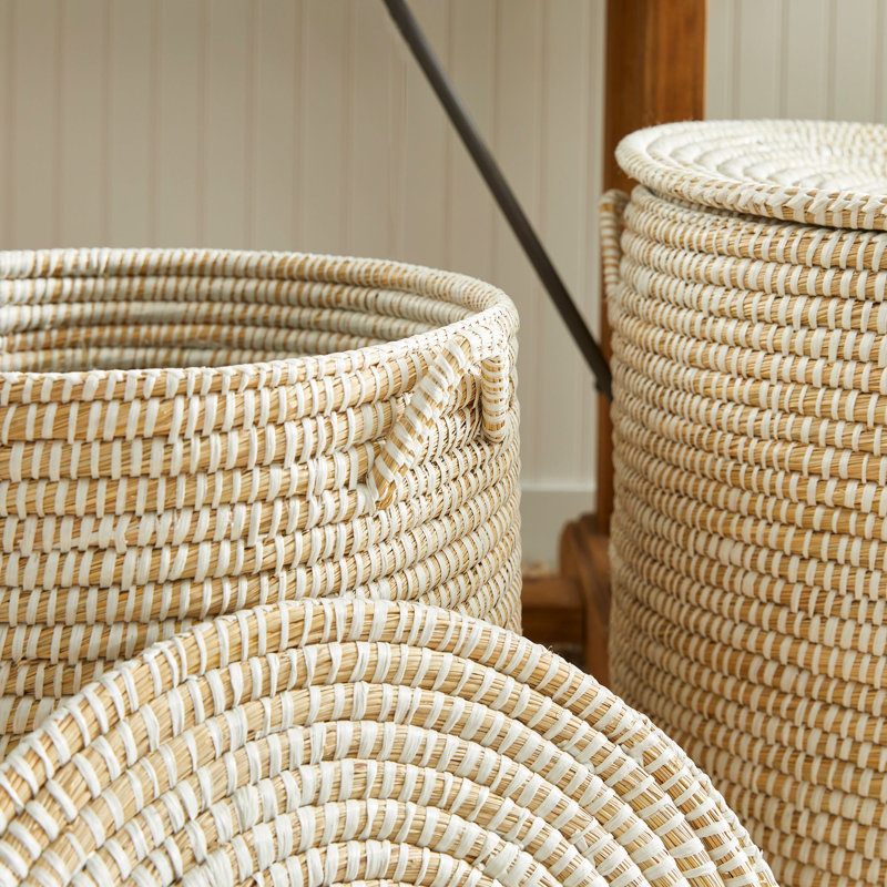 Rivergrass Hamper Baskts W/ Lids