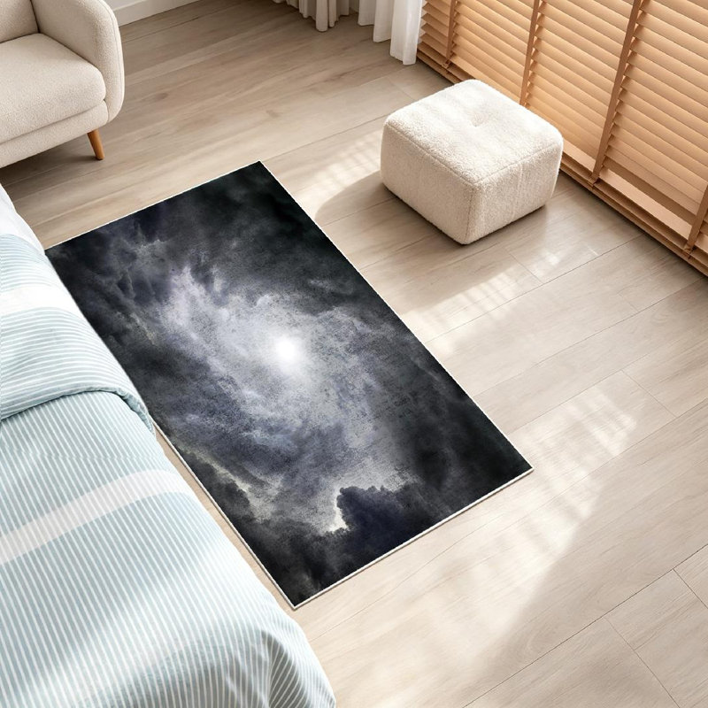 Tapis d'intérieur clair Clear Cloud, Rectangle 32 po x 47 po