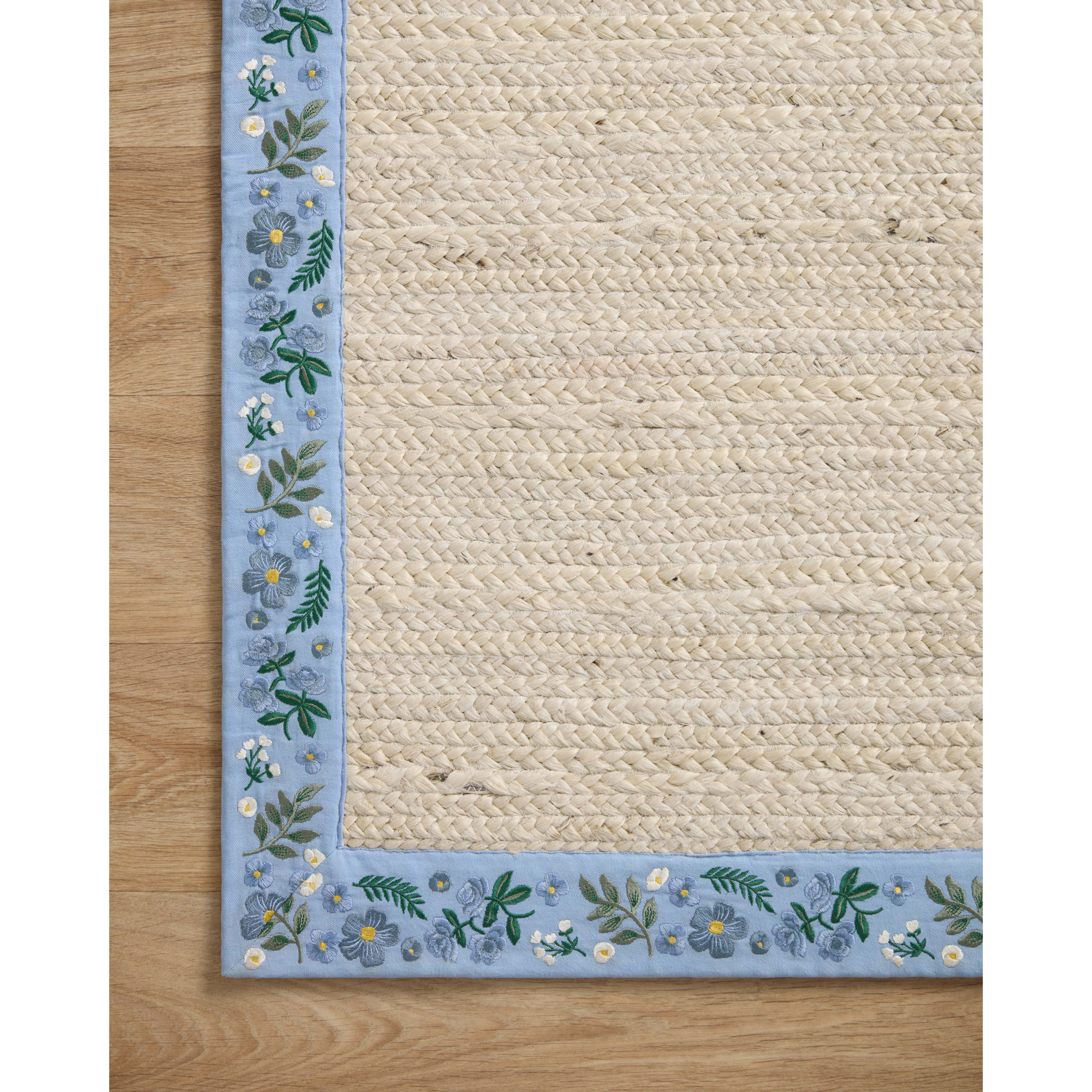  Costa COS-01 Beige/Periwinkle Rug, Rectangle 3'6" x 5'6"