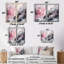 «Evolving In Pink Grey», art mural rose-114712473-114712476-114712477
