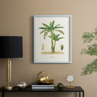 Arbre antique avec fruit III, reproduction encadrée - bois massif