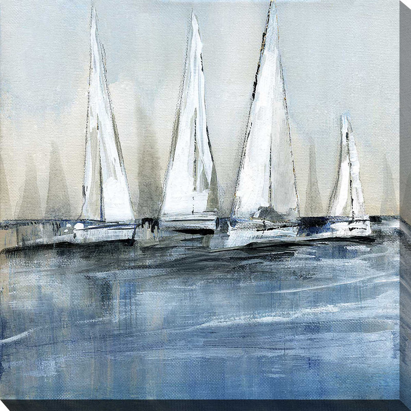 «Waiting for the Sun I» par Susan Jill - Peinture, H 28 po x l 28 po x P 1,5 po, Toile tendue