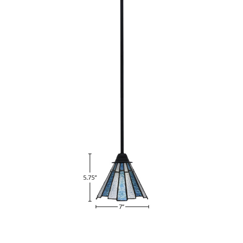 Paramount Stem Hung Pendant, Blue