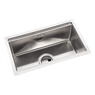 Abode Designs 500mm W Single Bowl Stainless Steel Kitchen Sink