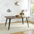 Shivani 5-Piece Dining Set - 63” Wood Table with Modern Wavy-Edge Design for Kitchen Dining Room-105491102-105491105