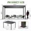13 pi. L 10 pi. Pergola en aluminium avec toit à persiennes réglable