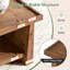 Solid Wood Trestle Coffee Table with Storage