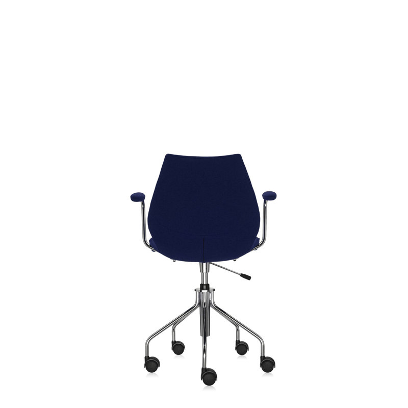 Maui Swivel Task Chair, Blue, 100% PL Trevira