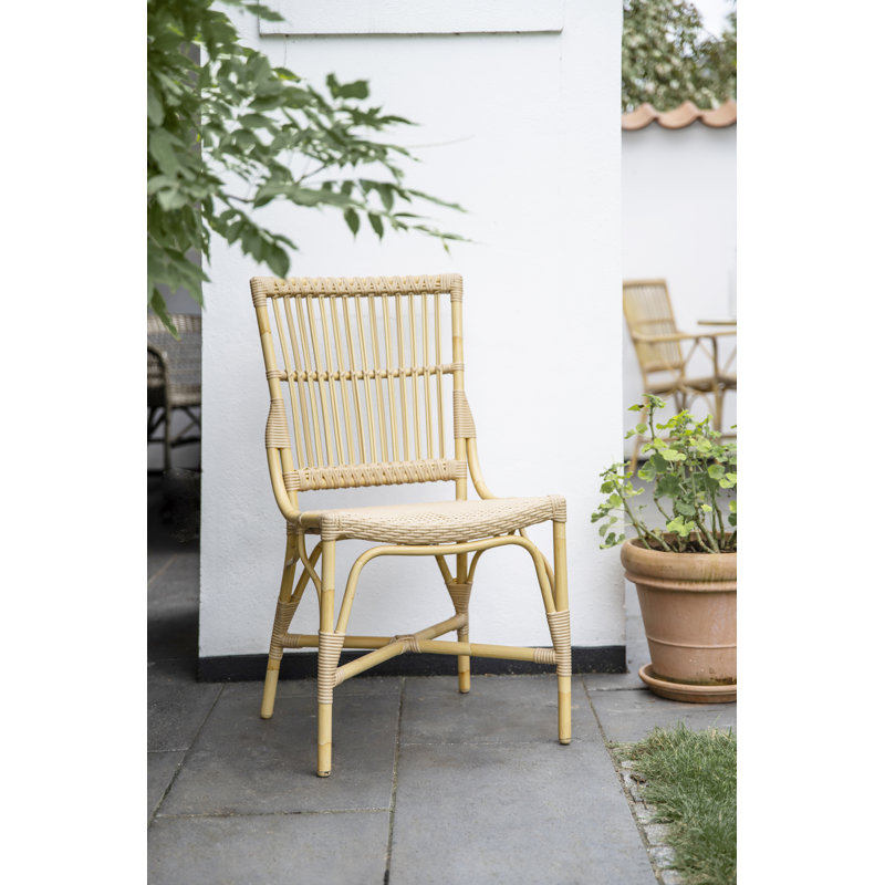 Piano Outdoor Dining Side Chair, Natural