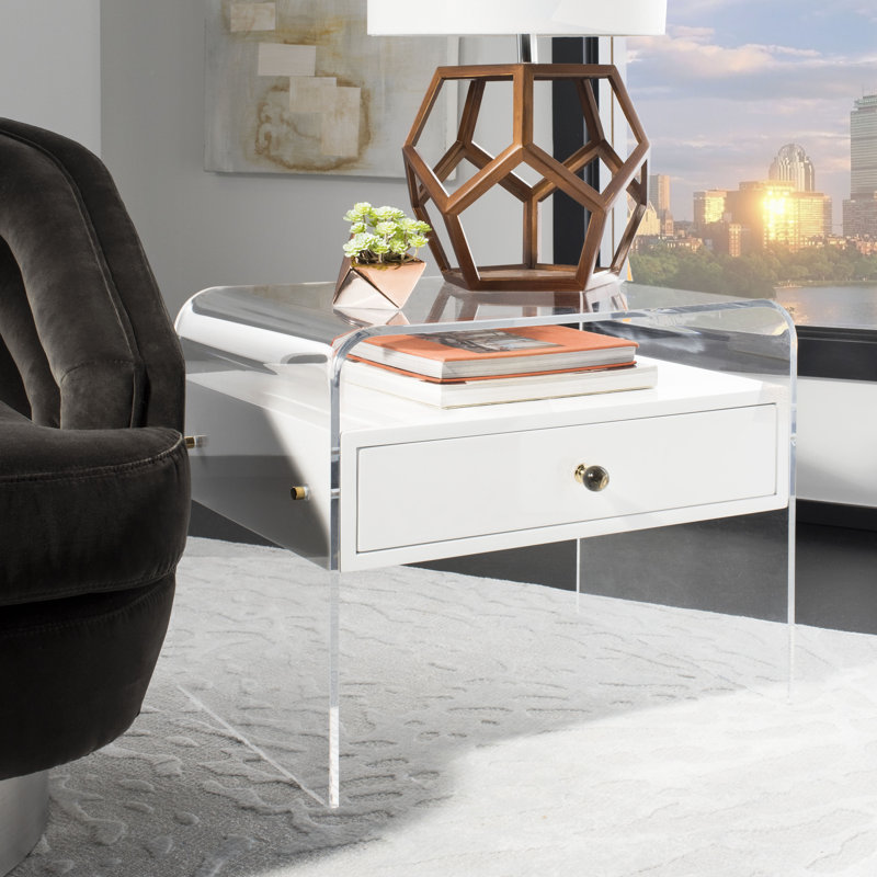 Dewitt lucite table de fin