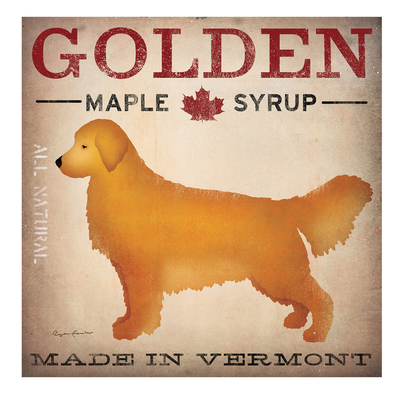 Golden Maple Syrup by Ryan Fowler - Print on Canvas, 45.72 cm H x 45.72 cm W x 1.91 cm D, Wrapped Canvas