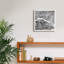 «Paris Map Black» par Laura Marshall, art mural sur toile