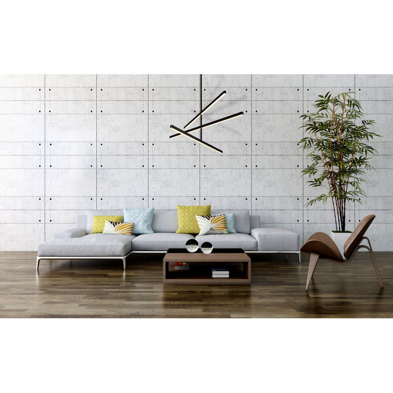 Vega 45'' Black LED Sputnik Chandelier with Adjustable Angles