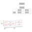 TV Stand 16.5" H, 4 Shelves, Natural Oak / Alby Blue - Living Room