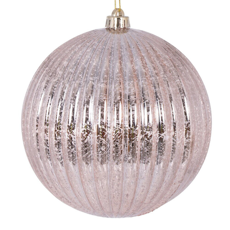 Ensemble de 4 boules de Noël Chistmas, Or rose