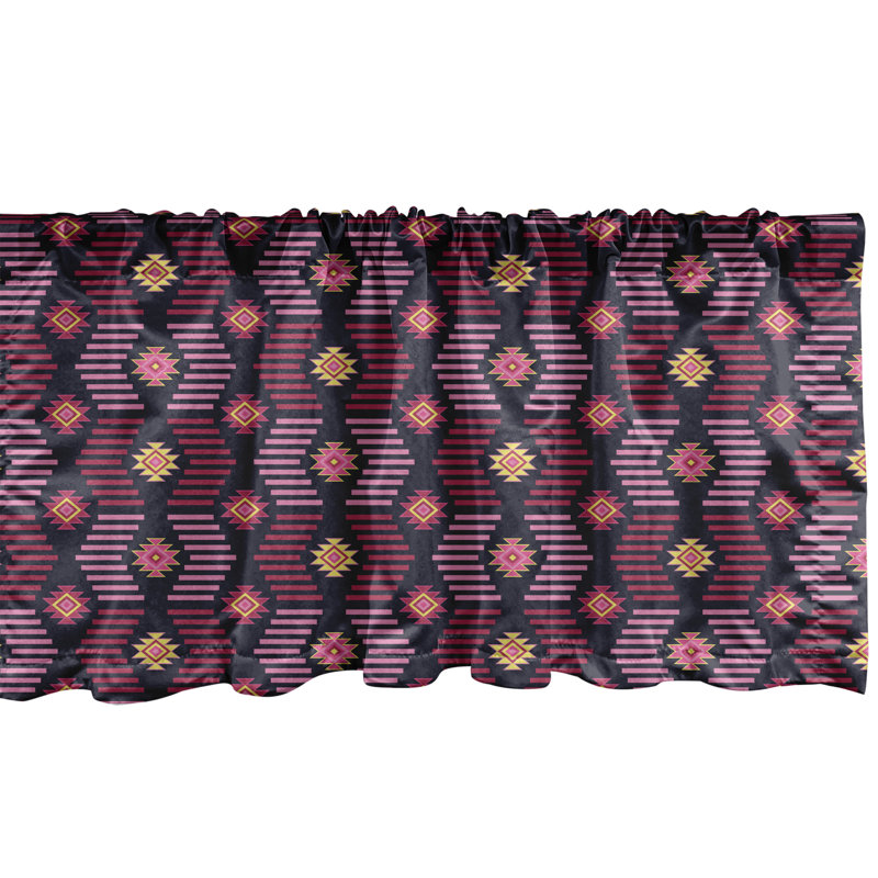 Ensemble de 2 cantonnières bleues Ambesonne, L 54 po x L 18 po