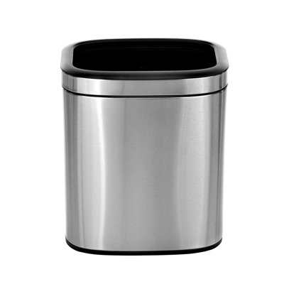 5.3 Gallon Stainless Steel Open Top Kitchen Office Indoor Trash Can with Liner