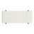 Mid-Century Modern Boucle Fabric & Metal Storage Bench - Ivory & Black